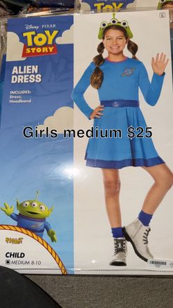 Toy Story Alien Dress Girls Medium Costume