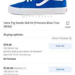 Vans Sneakers, Fairly New.