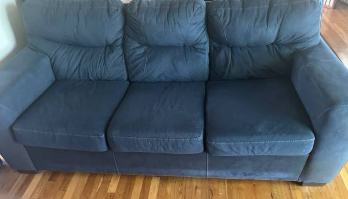 Blue Cloth Sofa – $80 – Great Condition