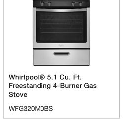 Whirpool Gas Range