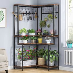 Indoor Corner Plant Stand, 67 Inch Flower Rack Plant Shelf, Potted Plants Holder for Living Room, Balcony