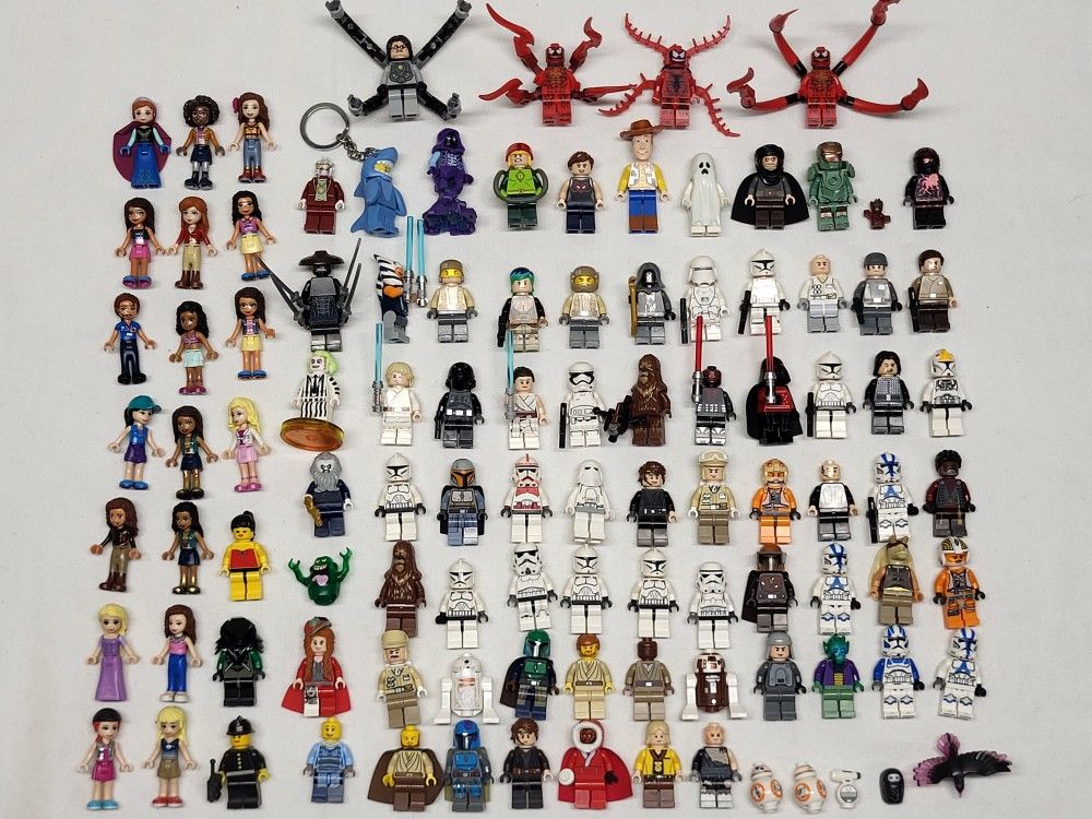 Lot Of 500 Lego Minifigures From Star Wars Ninjago Marvel Super Heroes Minecraft Harry Potter Movie Pirates Vintage Castle City 