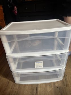 3 drawer cart (white)