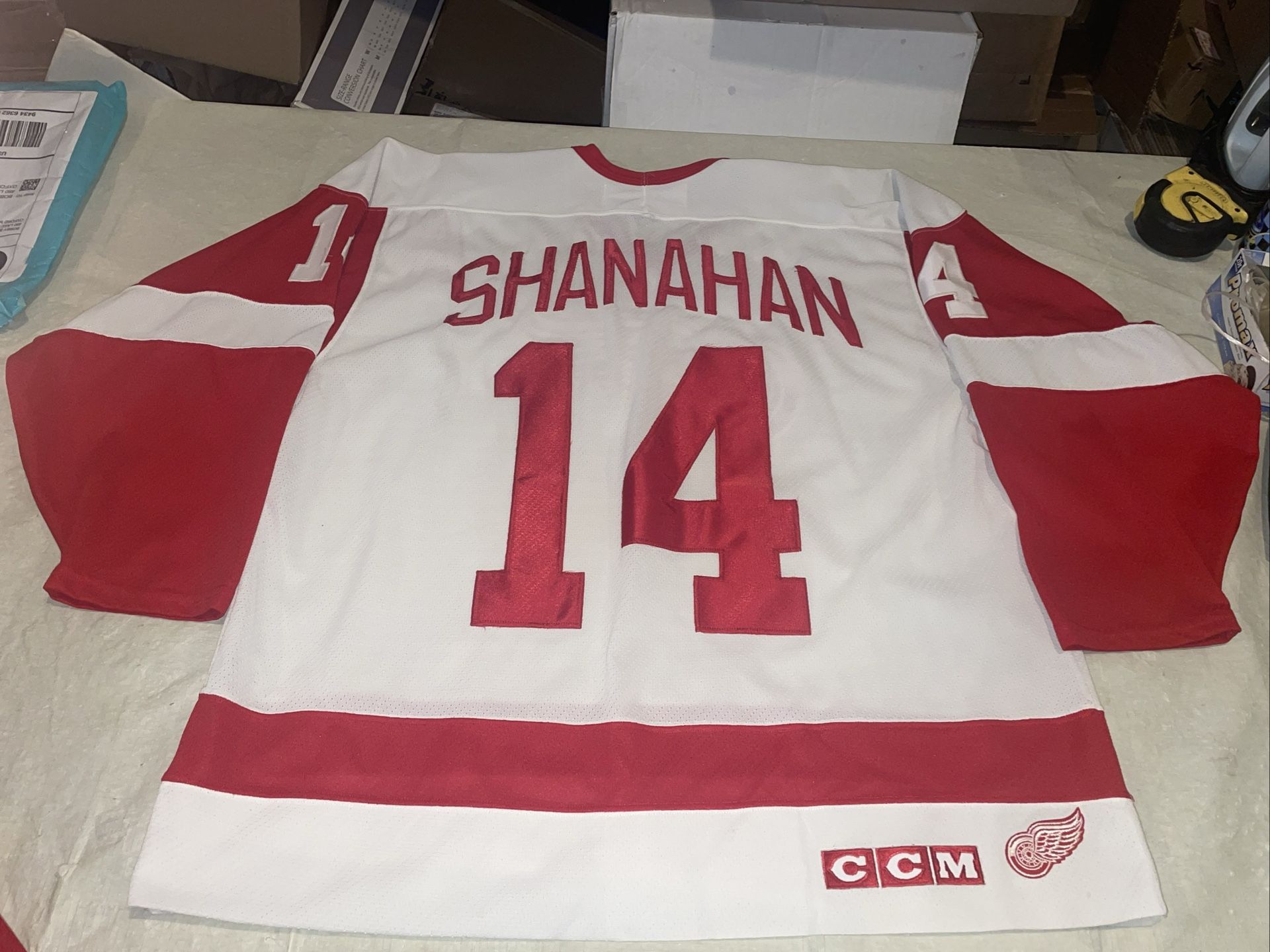 Brendan shanahan Detroit Red Wings Ccm Jersey Mens Xl Clean sewn Vintage 90s