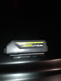 Ryobi 40volt 4 amp battery