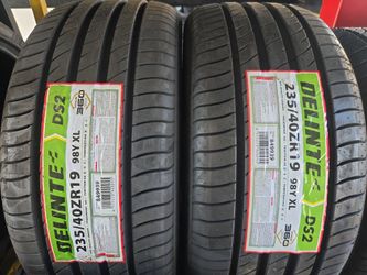 Set of four NEW TIRES 235/40-19 DELINTE