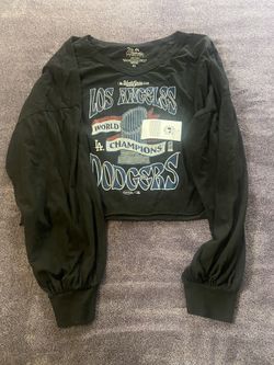 NWT Dodgers Long-sleeve Crop Top XL