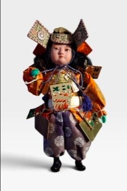 Vintage Japanese Samurai Warrior Doll (Musha Ningyo) - Asian Decor