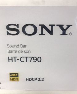 New In Box Sony HT-CT790 Soundbar WIFI Bluetooth