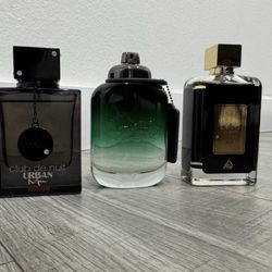 Coach green edt 3.3 oz Armaf Cub de nuit Urban Man Elixir 3.6oz Latafa Ejaazi EDP 3.4oz 