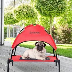 New In Box Medium Outdoor Elevated Dog Canopy & Side Shade 