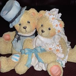 Cherished Teddies “Robbie & Rachael” “Love Bears All Things” Collectible Figurine