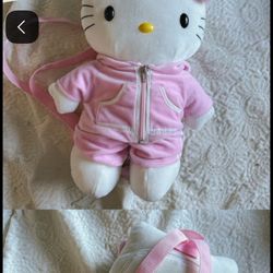 Vintage Hello Kitty With A Tracksuit Backpack