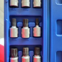 CBSM92TSS - 9 Piece 3/8” Drive XZN Triple Square Bit Set