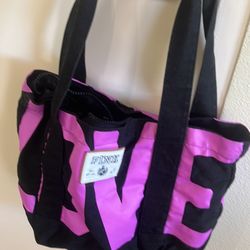 Pink Bag Purple Victoria Secret 