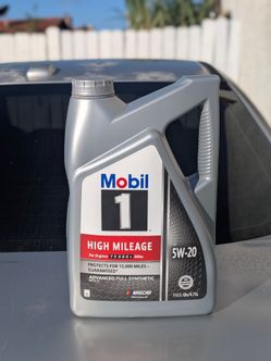Mobil 1 High Mileage 5W-20 Motor Oil 5 Qt