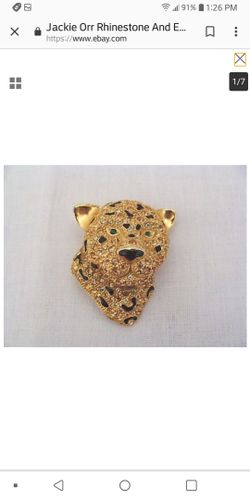 Vintage Leopard Brooch