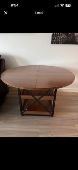 NEW 47-inch wooden dining table