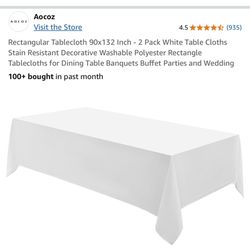 Wedding Tablecloths – $40 for All 