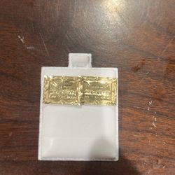 Last Supper 10 K Nugget Earrings