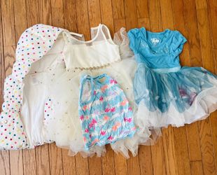 4 Pack: Assorted 3T Girl's Tops & Dresses; Multiple Types, Sleeve Lengths, Brands, Colors, Patterns, & Designs