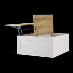 Blake Lift-Top Coffee Table with Storage – White Oak