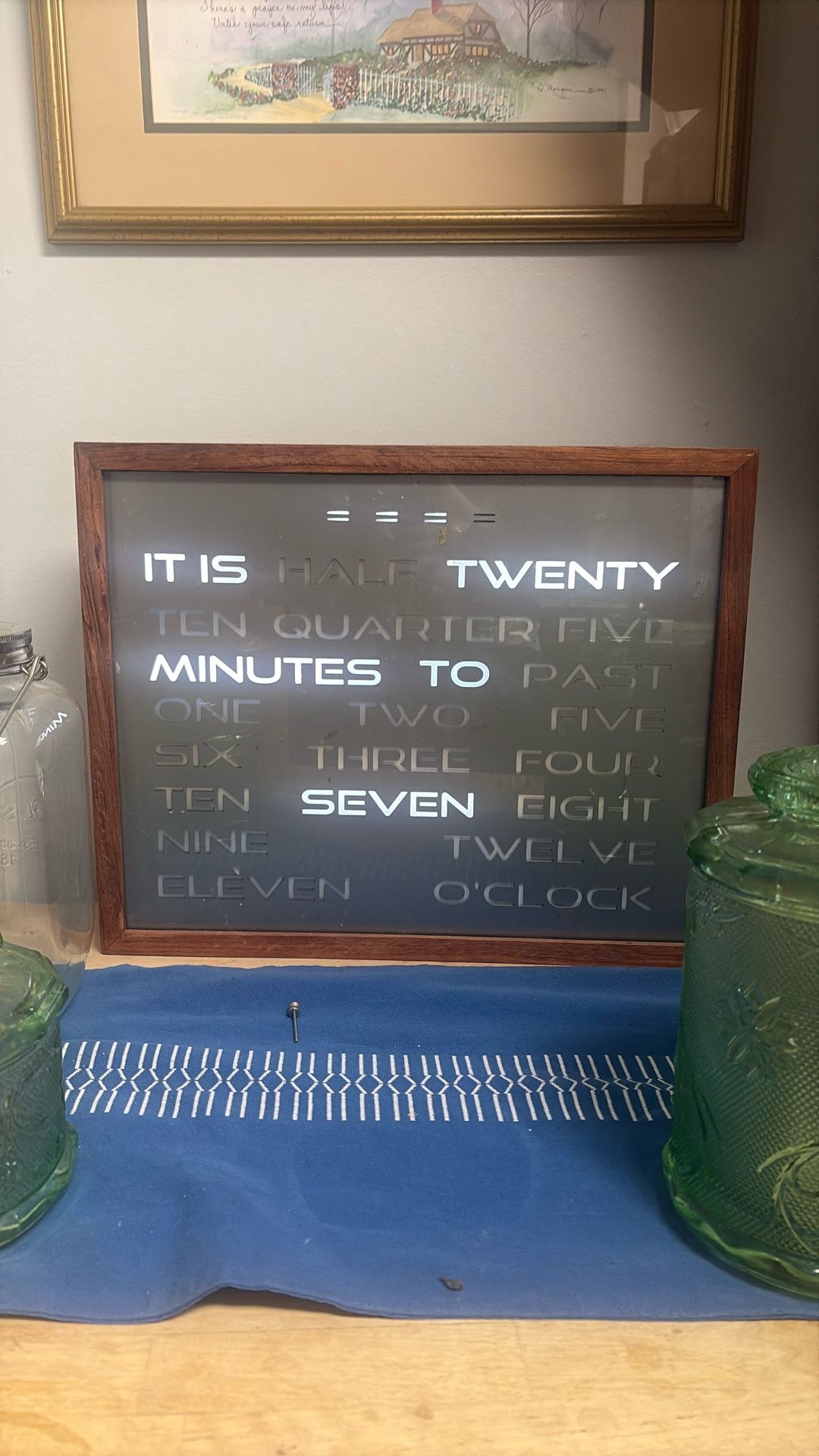 Custom Digital Time Display Decor Piece