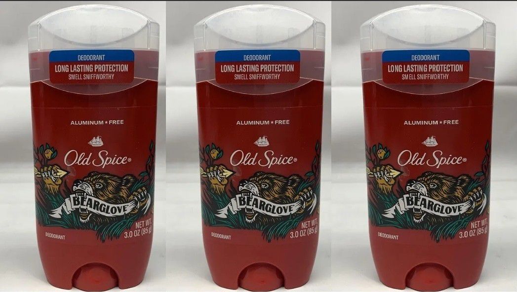 3 Pack- Old Spice BearGlove Deodorant, 3 oz