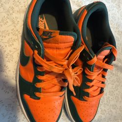 Nike Dunk Miami Hurricane Sz6.5y/8w