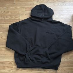 Black Essential Hoodie Size Large
