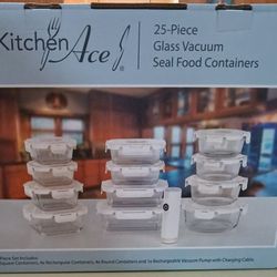 Glass Food Containers 25 Peice Set