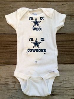 0-3 months boys Dallas Cowboys onesie