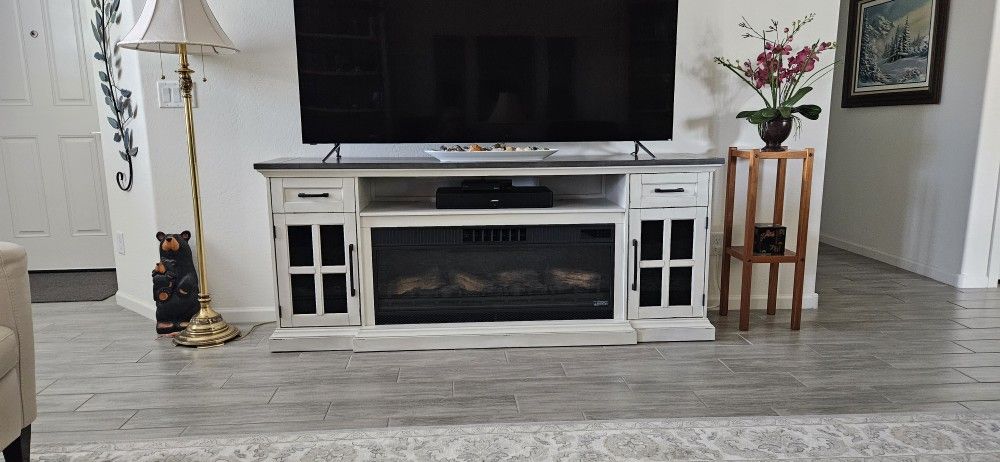 Fireplace TV Stand Cabinet (TV not included)