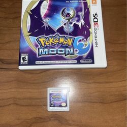 Pokemon Moon 3DS AUTHENTIC Nintendo COMPLETE Tested CIB