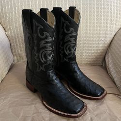 Los Altos Genuine Ostrich Cowboy Boots