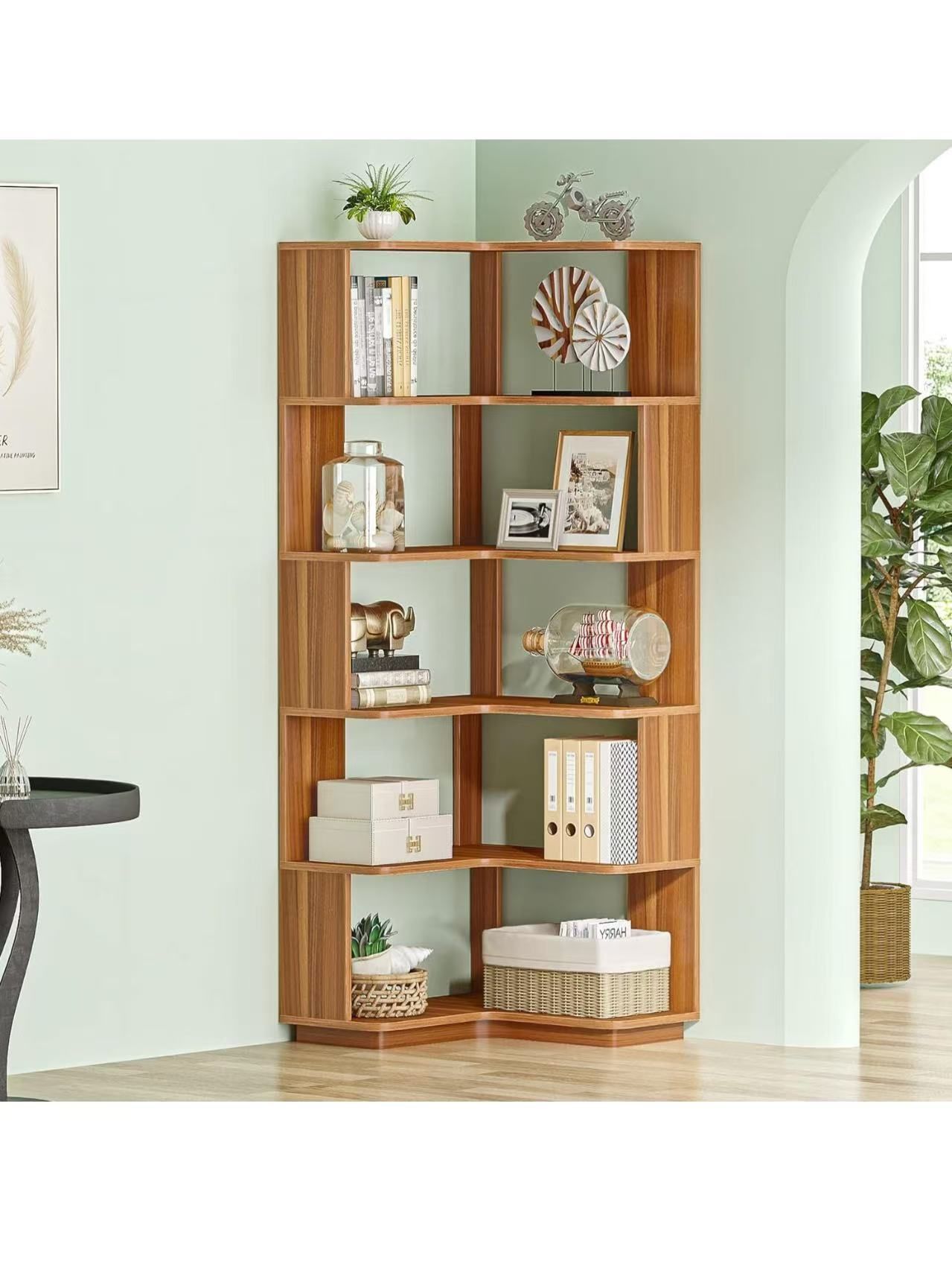 Tribesigns 6 Tier Corner Bookshel