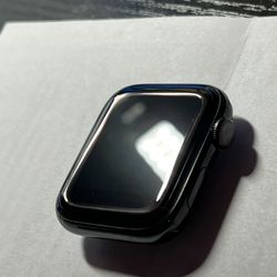 Apple Watch Series 5 44mm Space Black STAINLESS STEEL Case with Black Sport Band