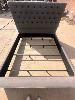 Cal King Size Bed Frame (Grey)