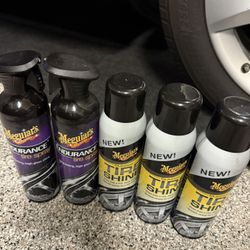 NEW Meguiar’s Endurance Tire Spray (2) + Tire Shine (3) 15oz