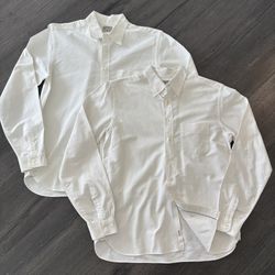 RRL Ralph Lauren Slim Fit Oxford White Dress Shirt Mens M Double RL Button Down