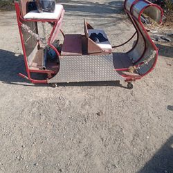 Homemade Santa Claus Sled