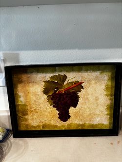 Framed Grape Vine Wall Art
