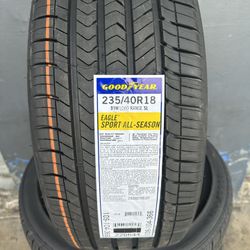 235/40/18 New Set Of Goodyear tires Installed