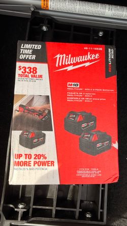 Baterías Milwaukee nuevas