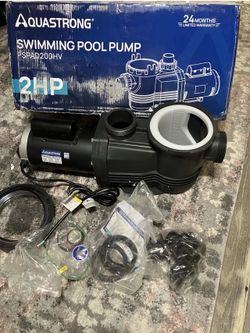 Aquastrong Pspad200-Hv Riptide Series 2 HP In/Above Ground Pool Pump, 220V Dual
