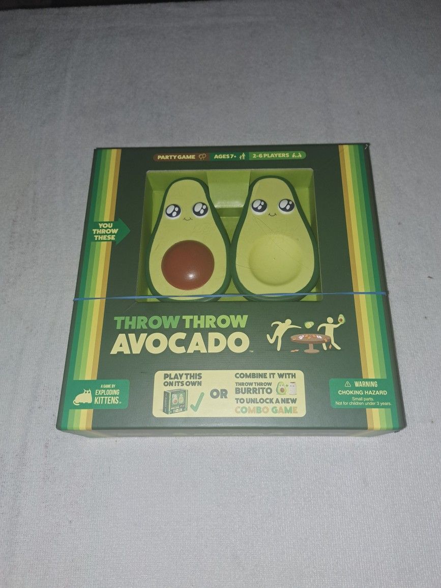 Throw Throw Avacado Party Game In Excellent New Condition (Is Complete Nothing Missing)