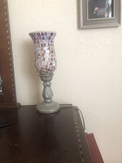 Home interiors mosaic lamp shades of purple