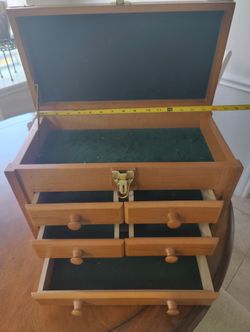Wooden organizer box
