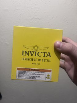 Gold Plated Invicta Watch(Blue Interior)