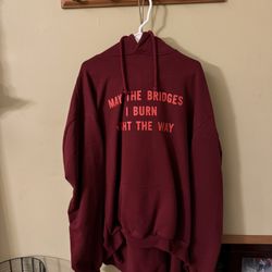 Vetements “May the Bridges I Burn” Hoodie